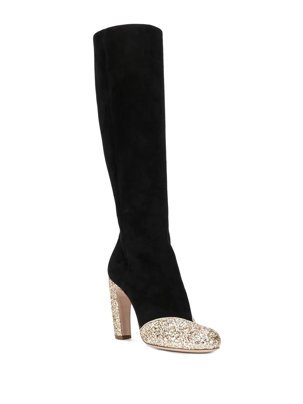 knee length glitter boots - 2