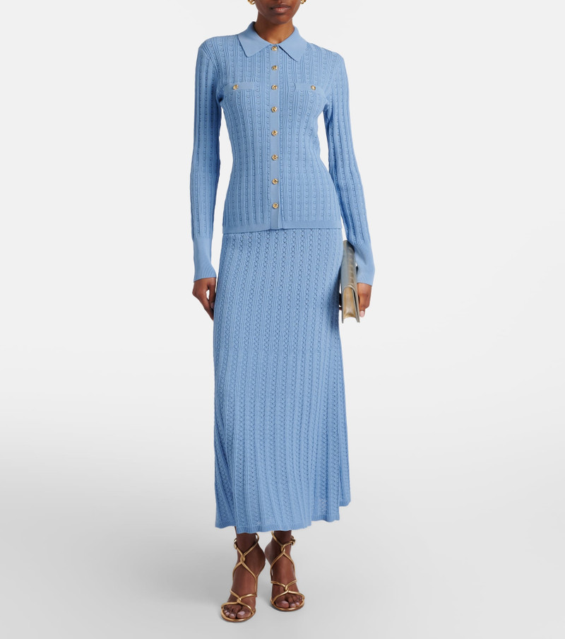 REBECCA VALLANCE Natalie pointelle top outlook