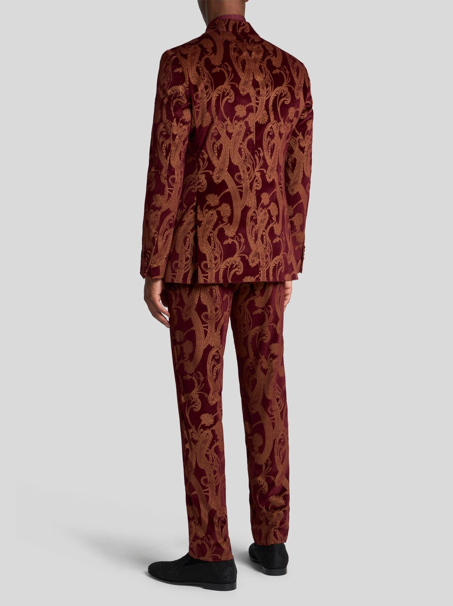 SINGLE-BREASTED PAISLEY BLAZER - 4