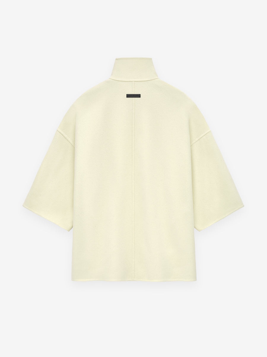Double Wool Cashmere Short Sleeve Jacket - 3