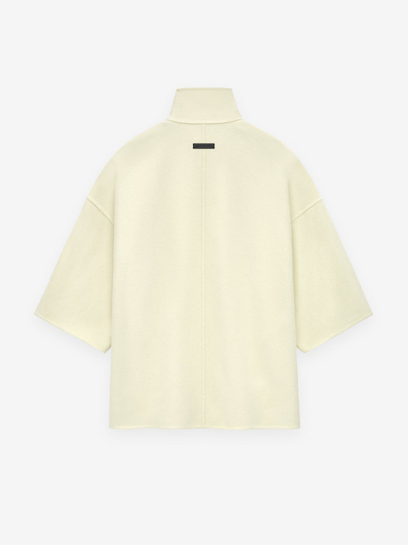 Double Wool Cashmere Short Sleeve Jacket 3