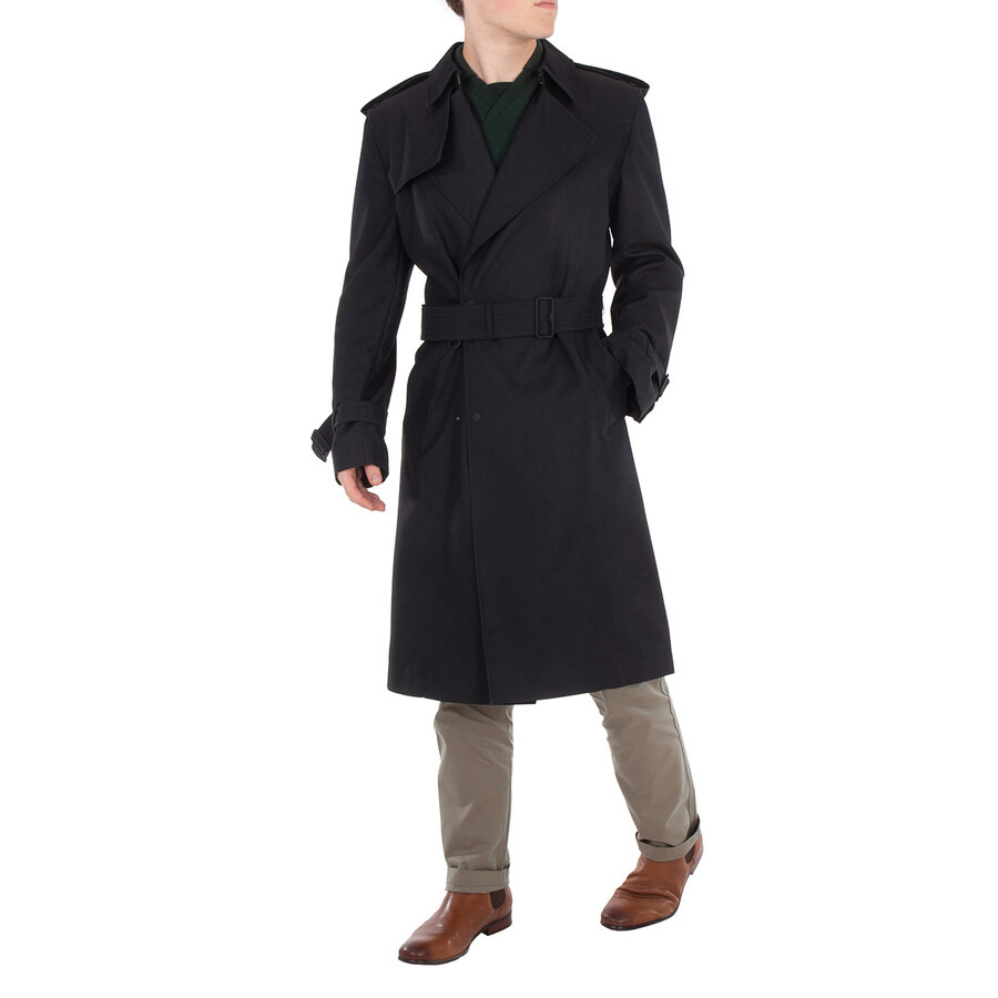 Burberry Double-Breasted Silk-Blend Trench Coat - 4