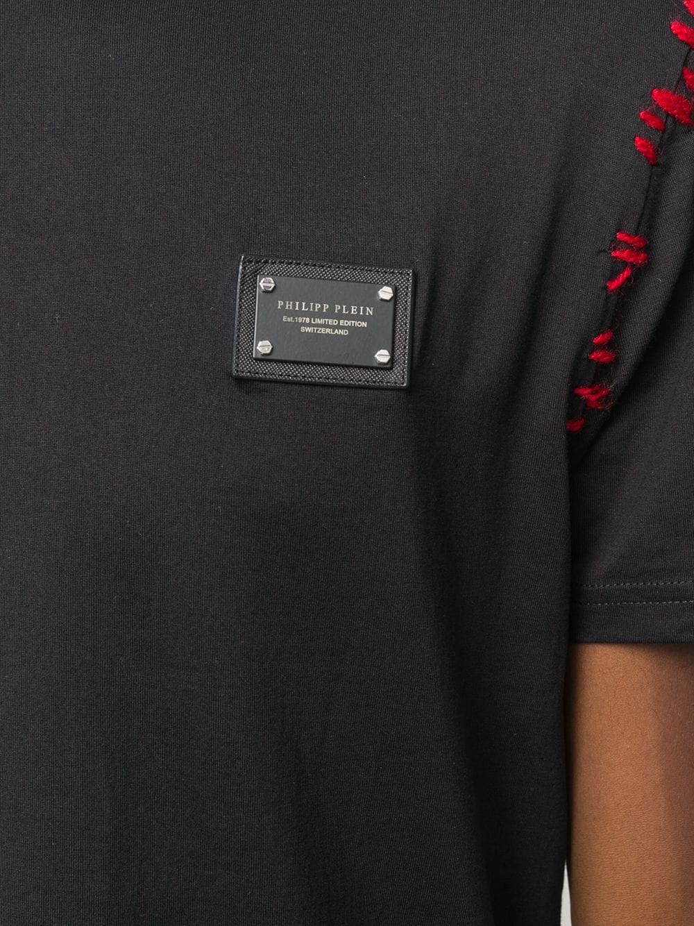 patch detail T-shirt - 5