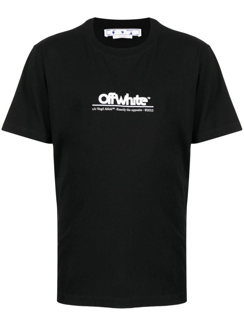 logo-embroidered T-shirt 1
