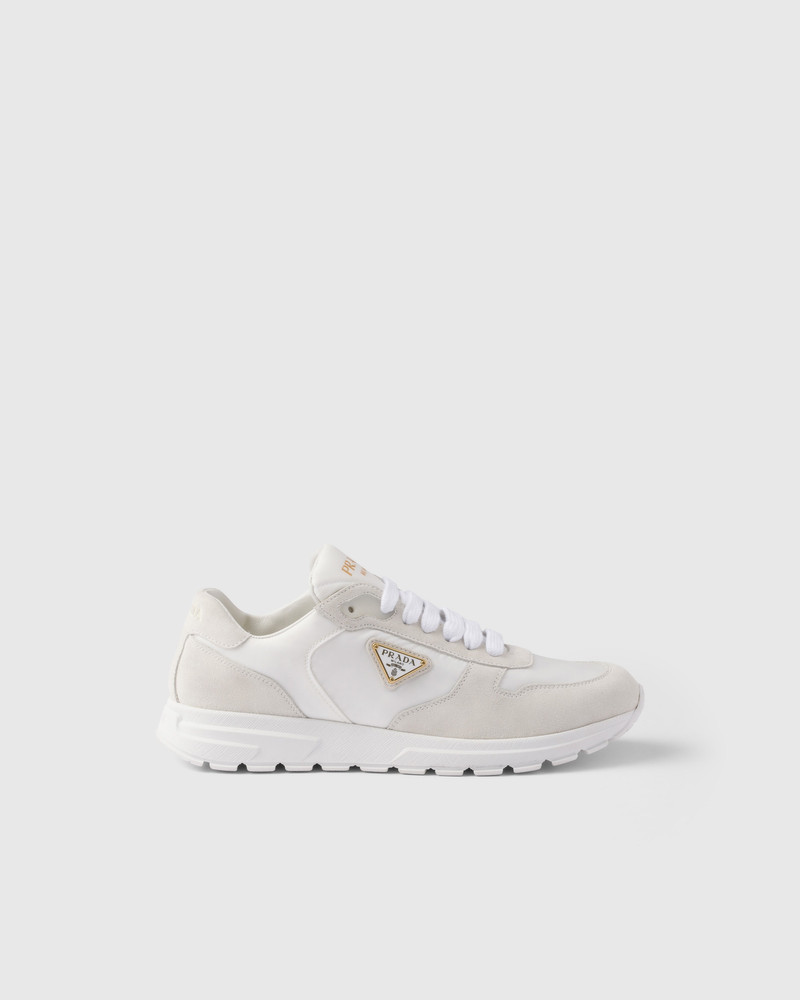 Prada Prax 2.0 Re-Nylon and suede sneakers outlook