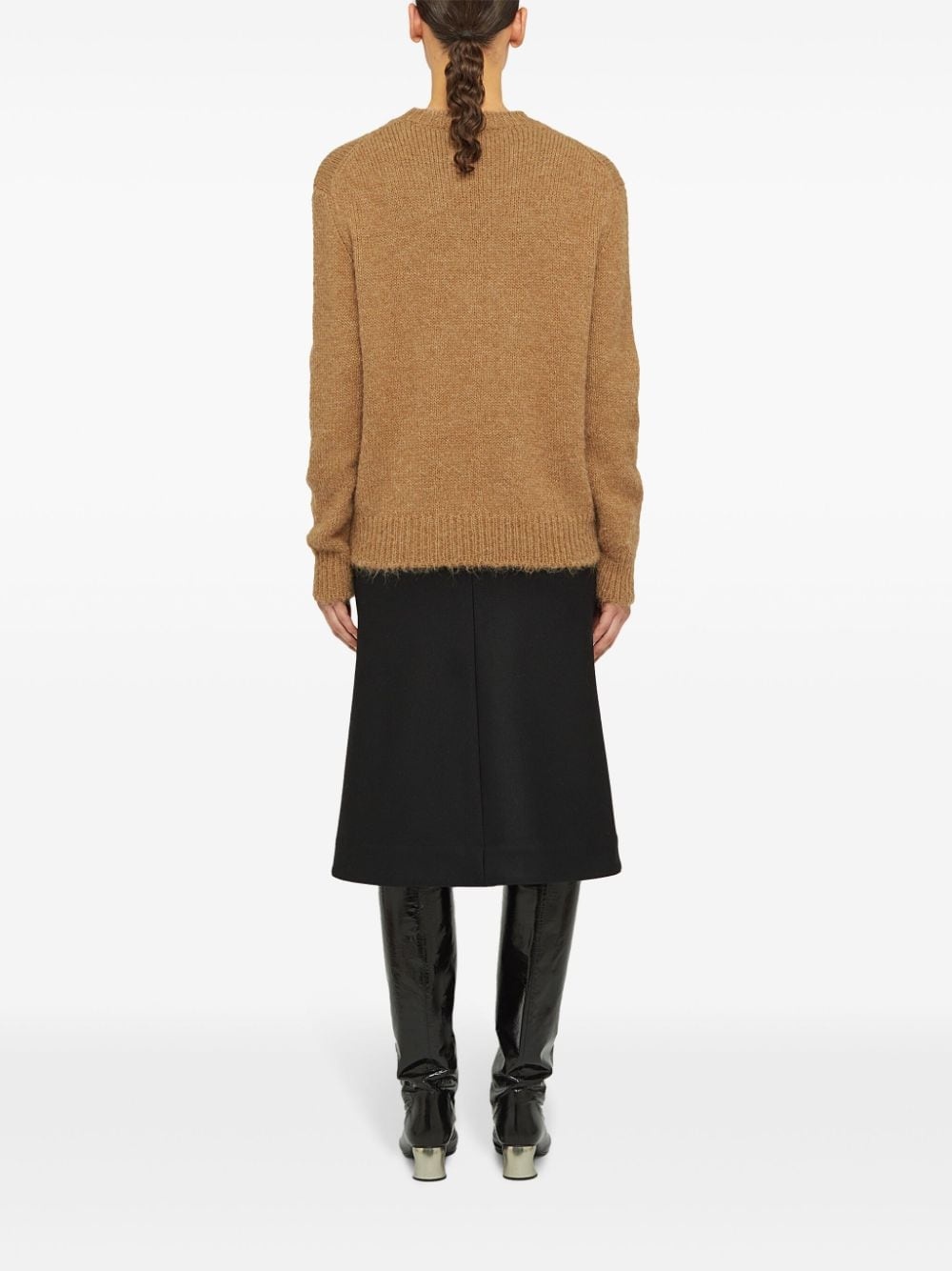 crew-neck wool jumper - 3