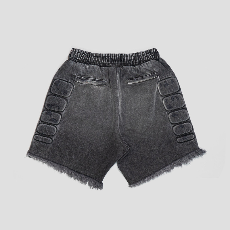 SATOSHI NAKAMOTO DENIM MOTO SHORTS outlook