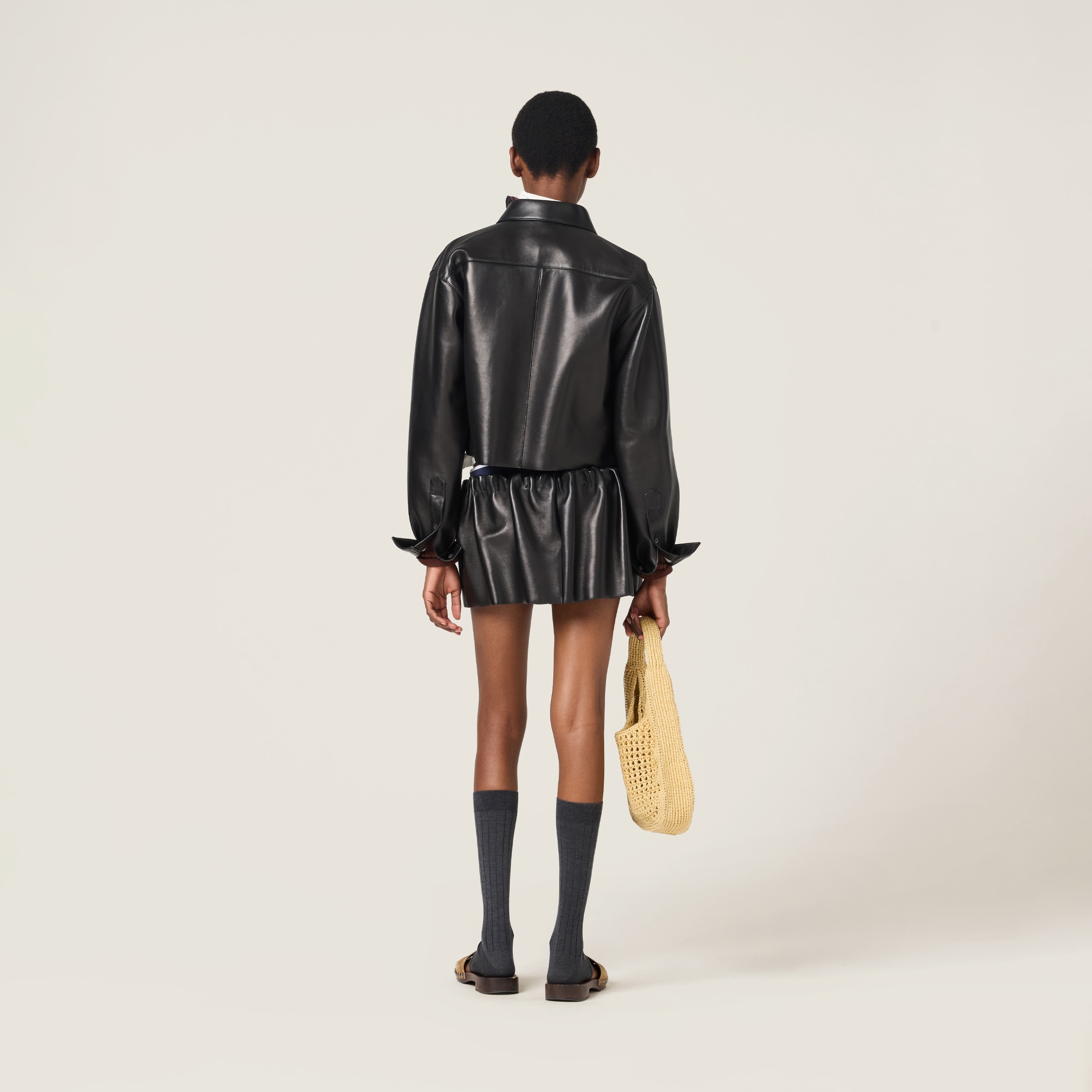 Plongé nappa leather shirt - 3