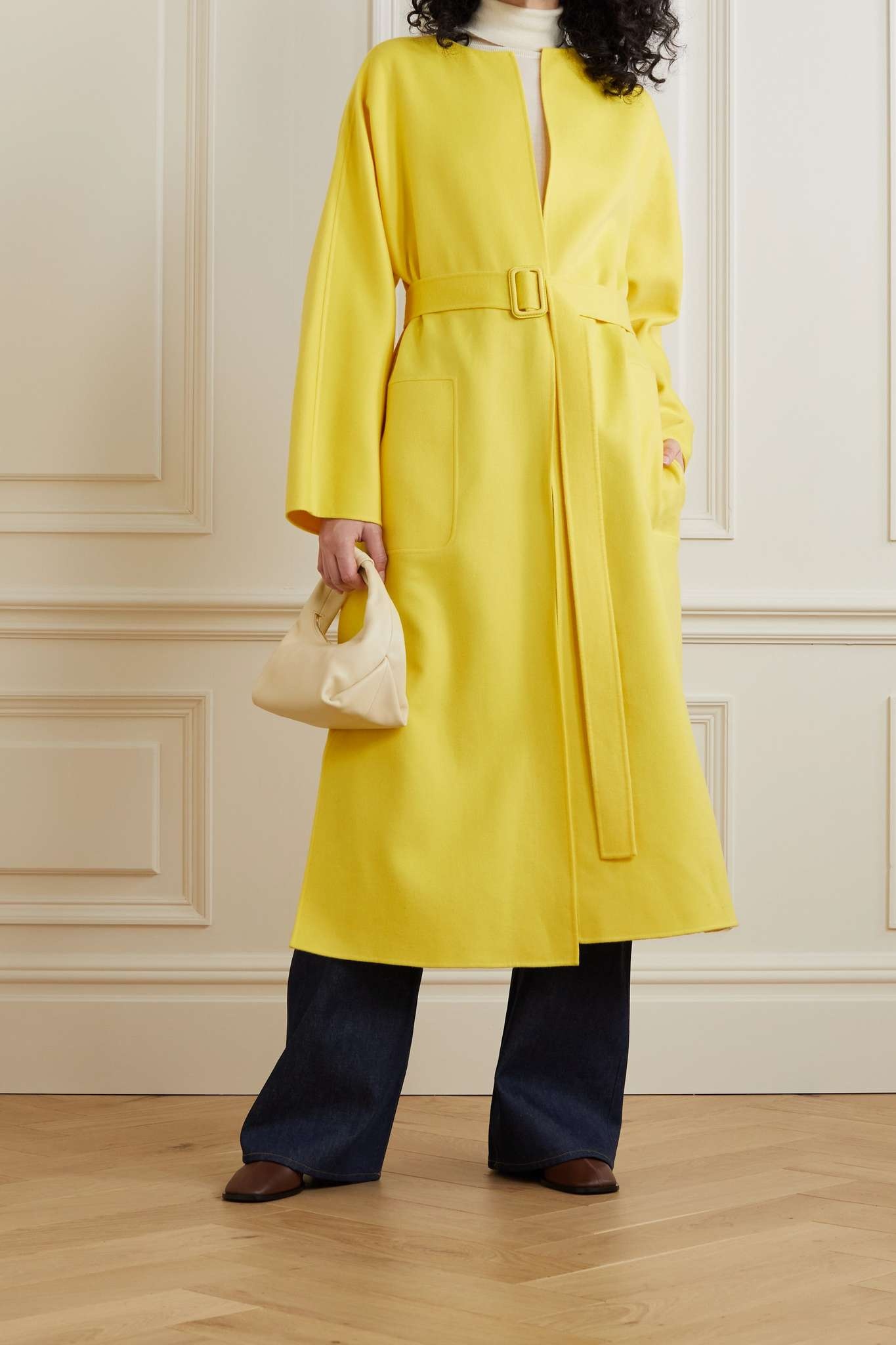 Emilien belted cashmere coat - 2