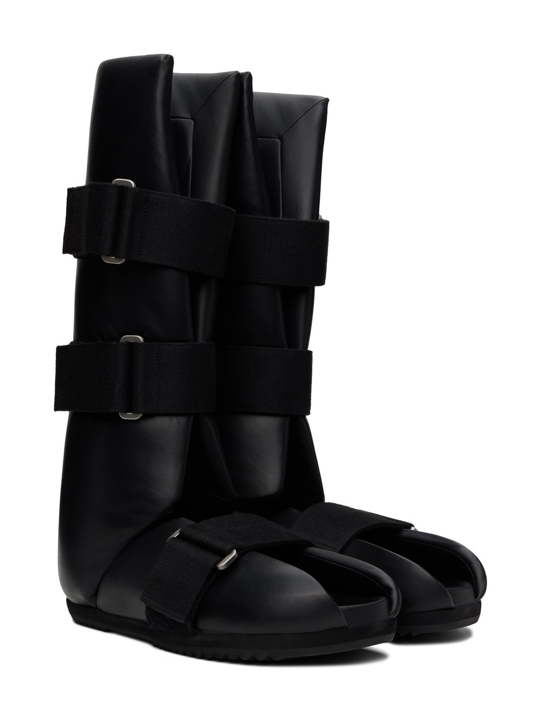 Black Splint Sandals - 4