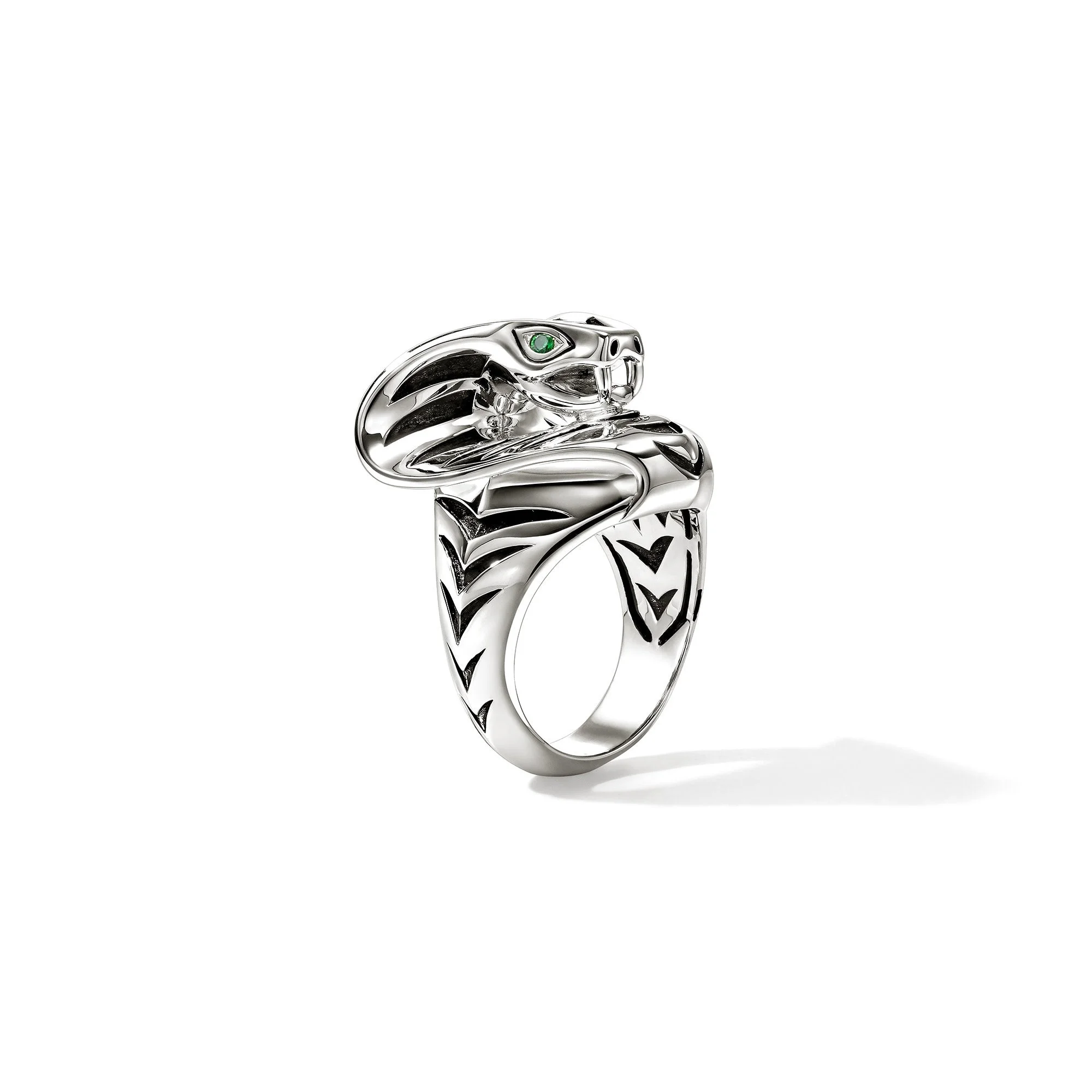 Legends Cobra Ring, Sterling Silver - 1