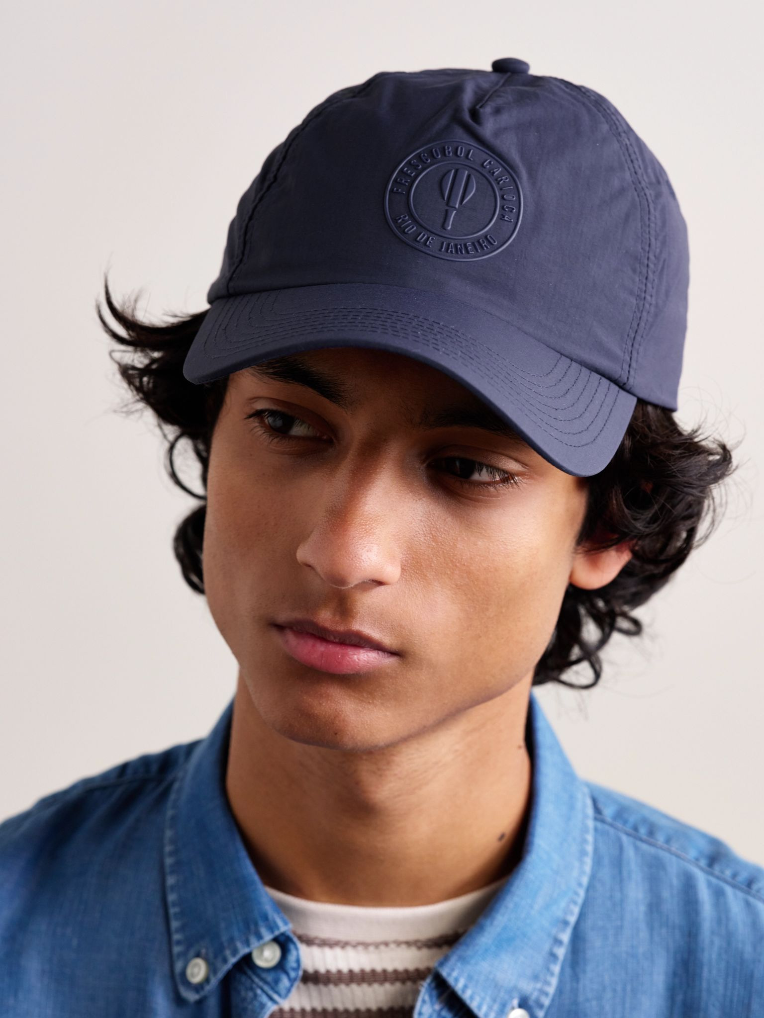 Artur Logo-Appliquéd Nylon Baseball Cap Navy - 2
