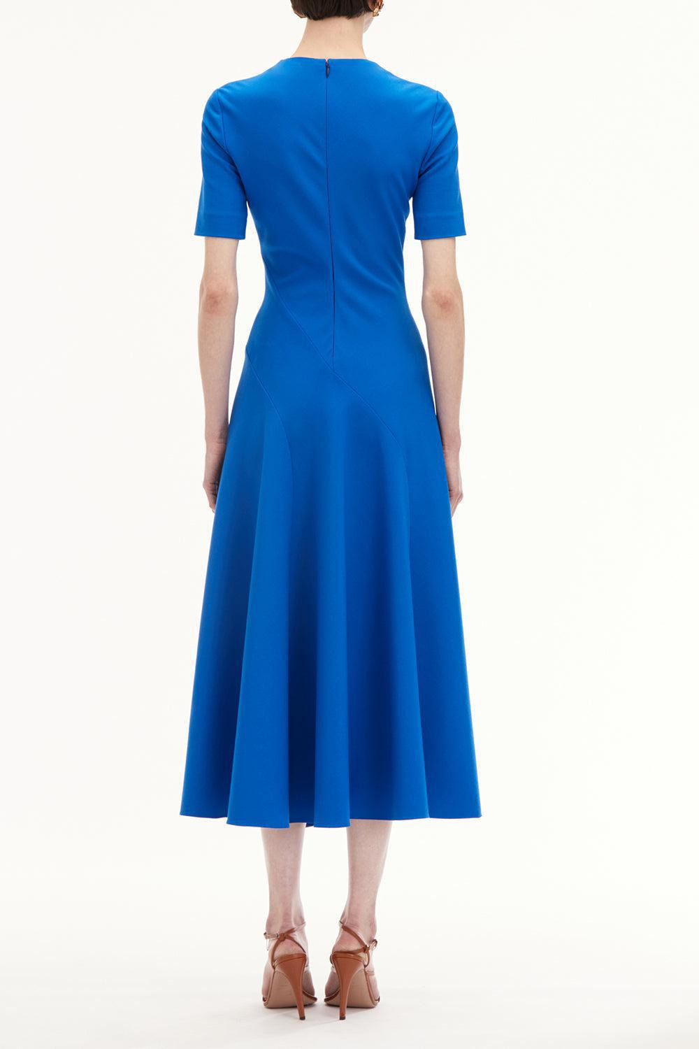 Short Sleeve Wave Dress - 5