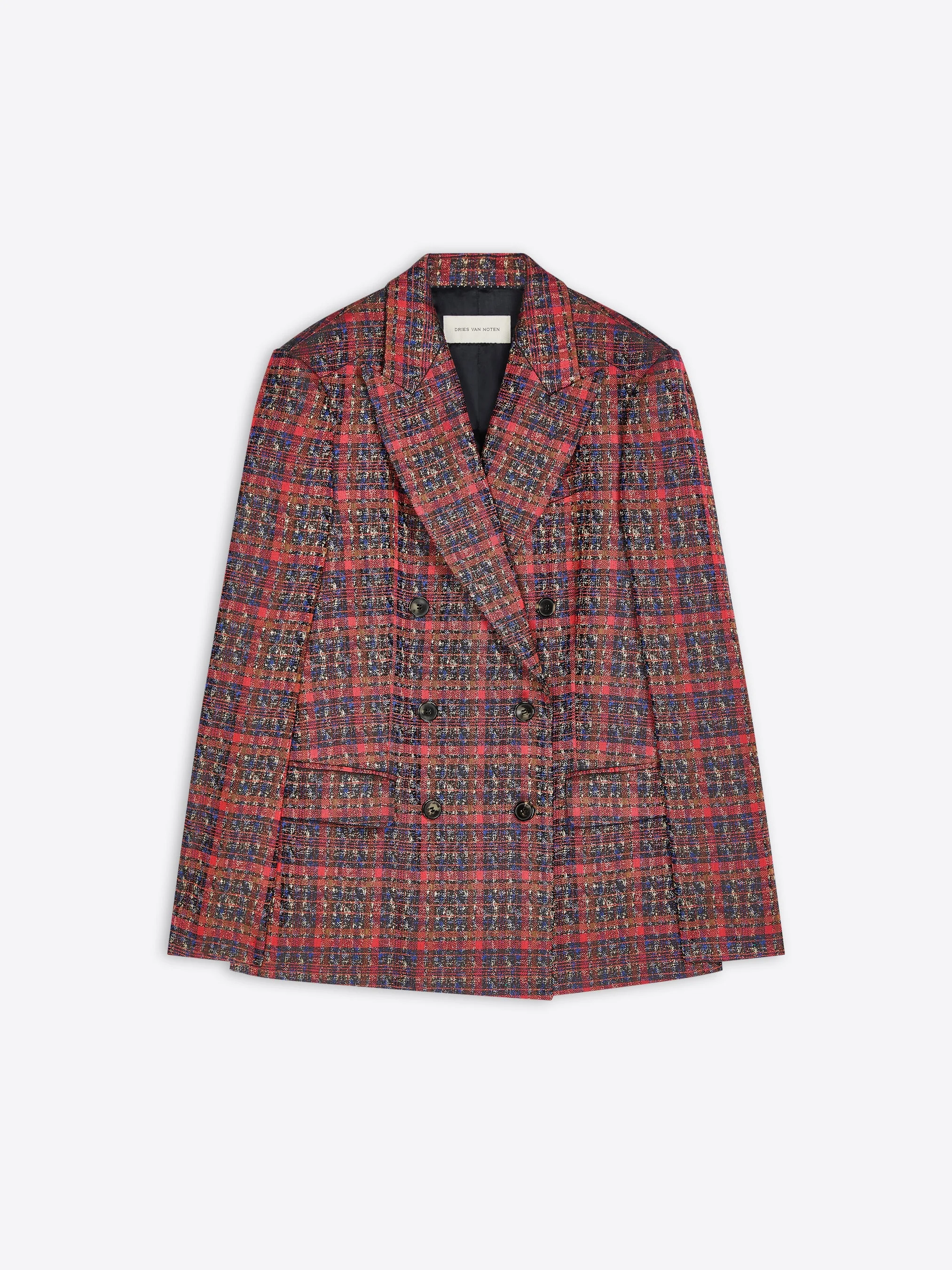 DOUBLE BREASTED JACQUARD BLAZER - 1