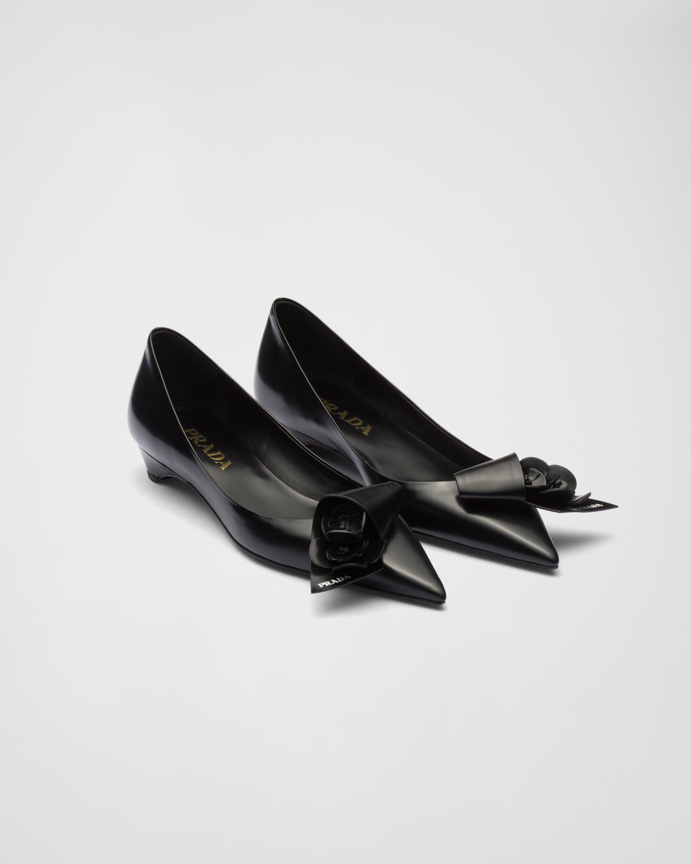 Brushed leather pumps - 1