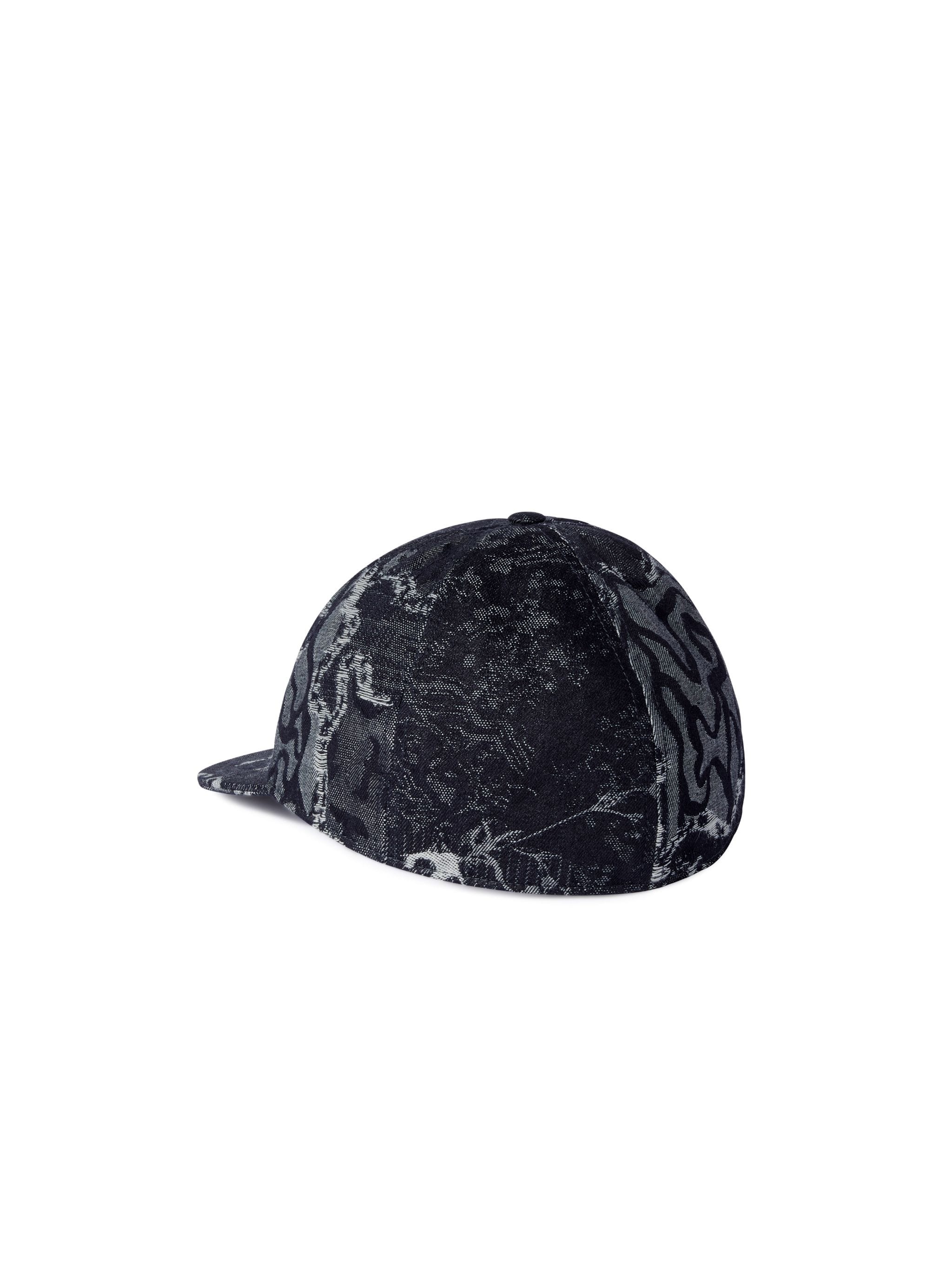 Blue Camo Denim Boxy Cap - 2