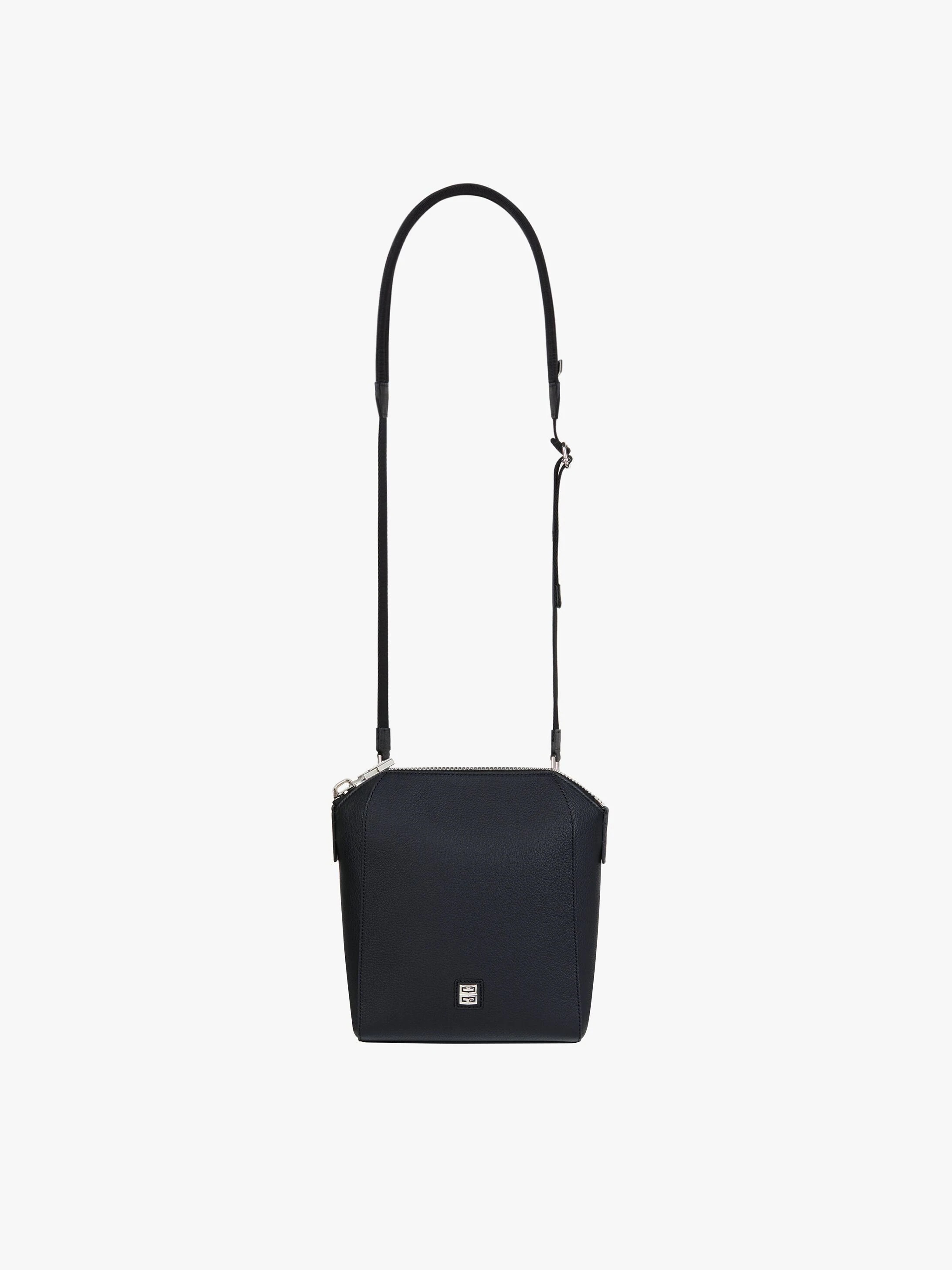 ANTIGONA MESSENGER BAG IN GRAINED LEATHER - 1