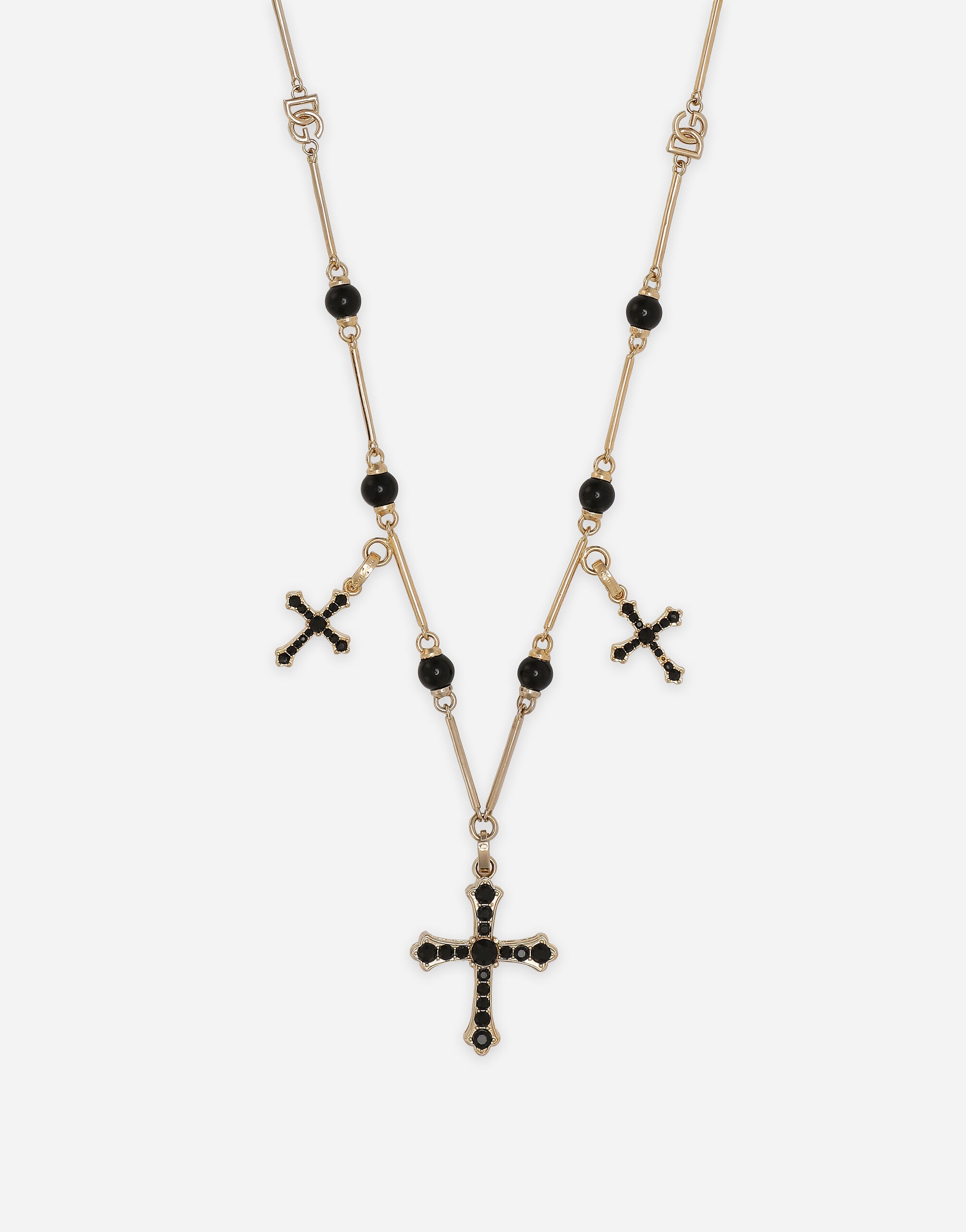 Rosary-style necklace with crosses - 3