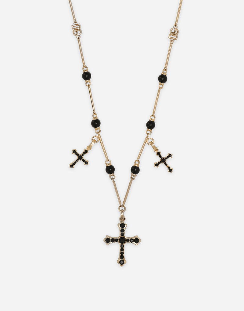 Rosary-style necklace with crosses 3
