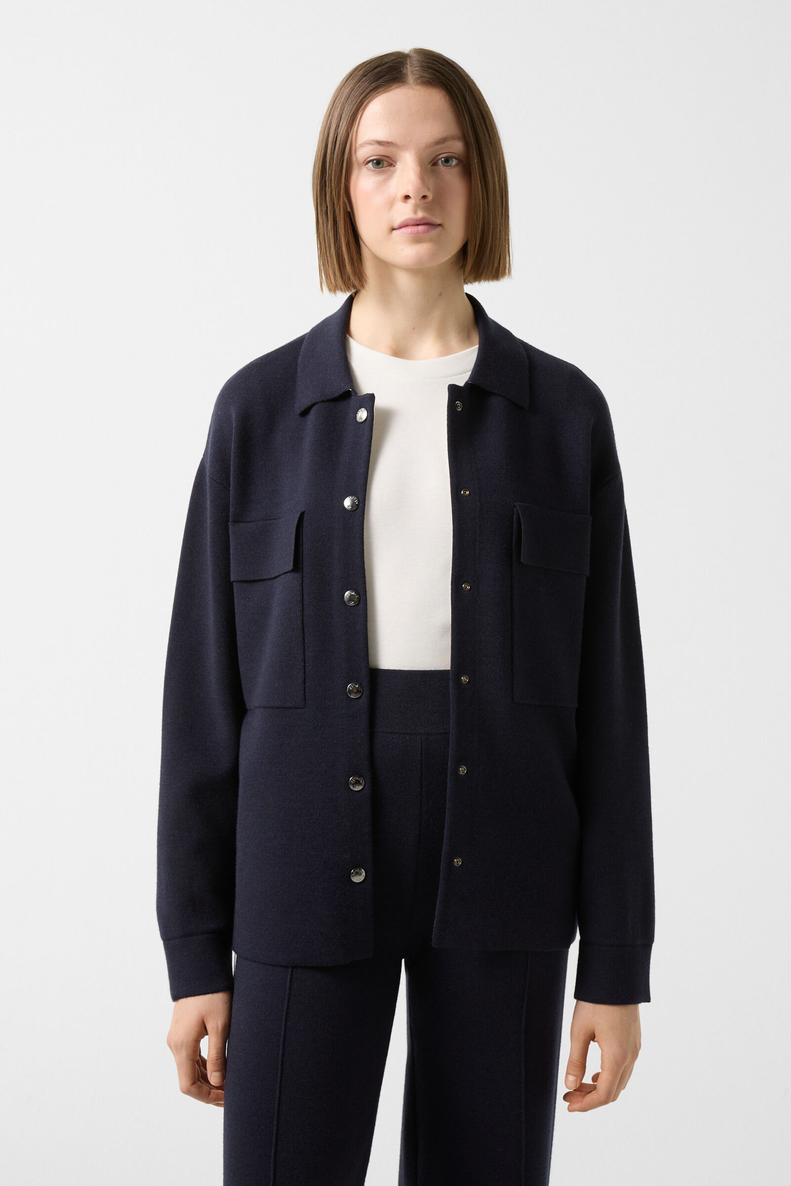 Icaria Knit jacket in Navy blue - 2