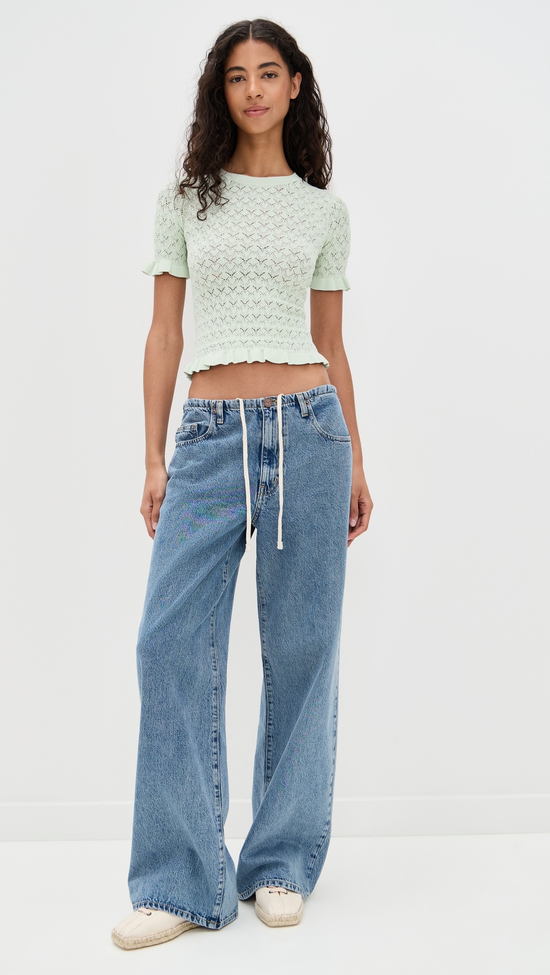 Rue Fine Gauge Knit Short Sleeve Sweater - 4