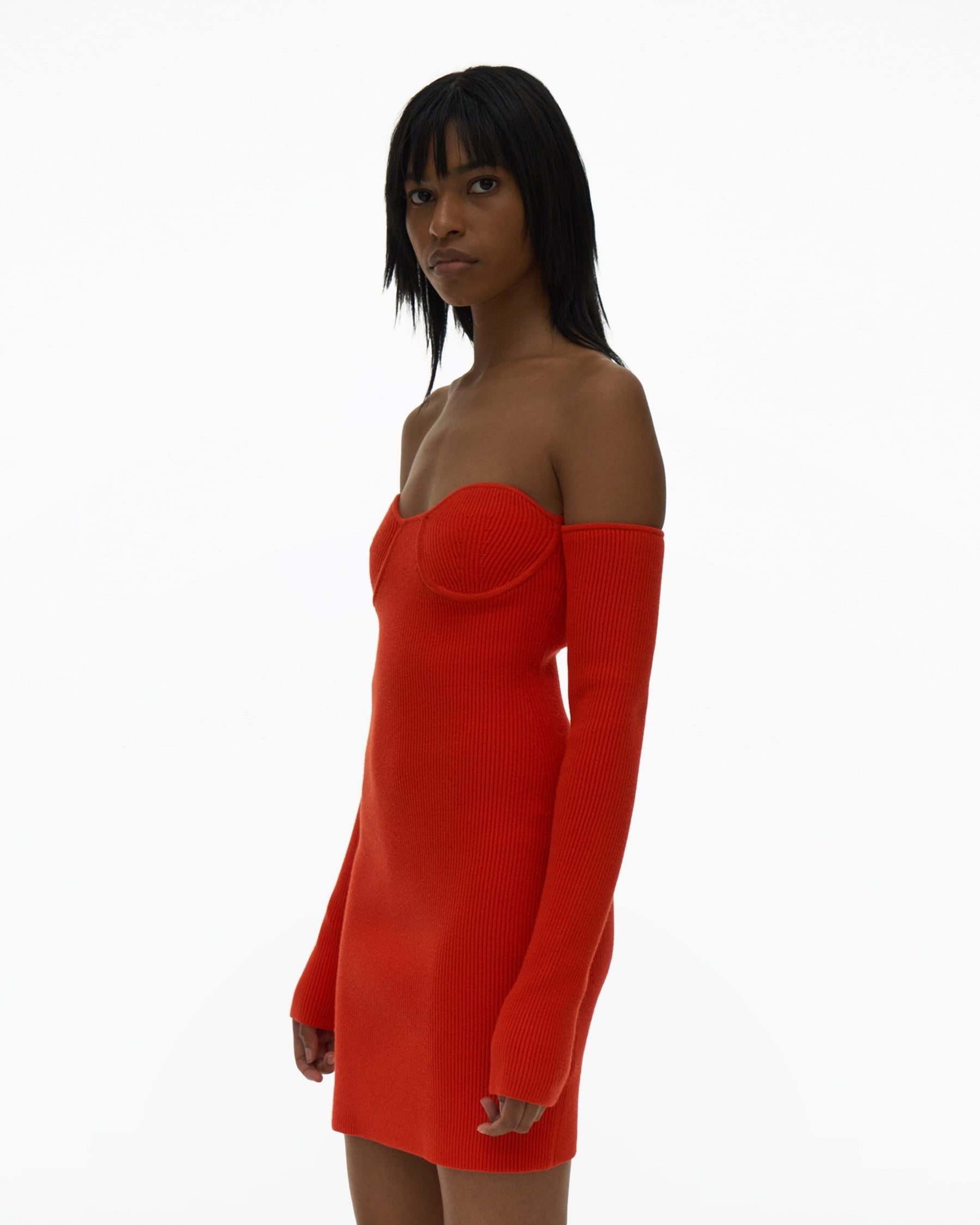 RIBBED CONTOUR DRESS - 5