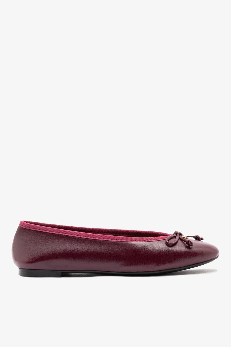 Pavlova Ballet Flat Ruby Leather 1