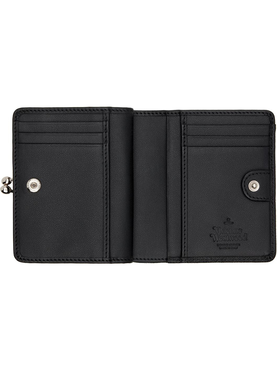 Black Leather Bifold Wallet - 3