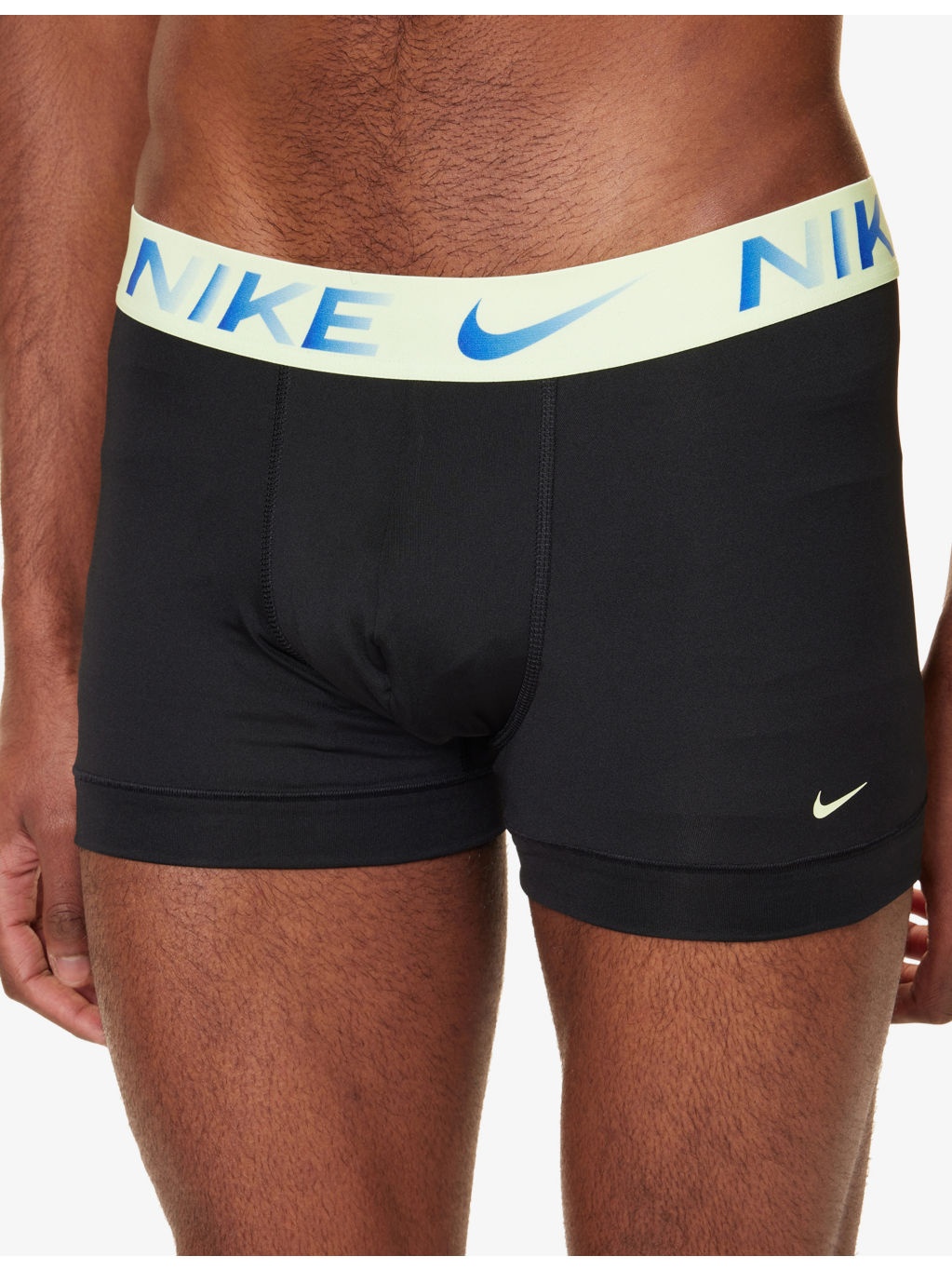 Essential Micro logo-waistband pack of three stretch-jersey trunks - 3