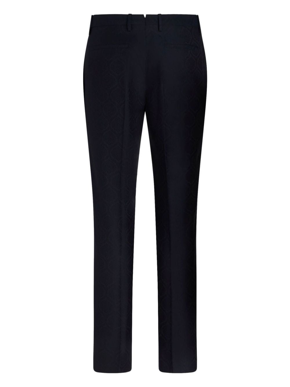 jacquard tapered-leg trousers - 6