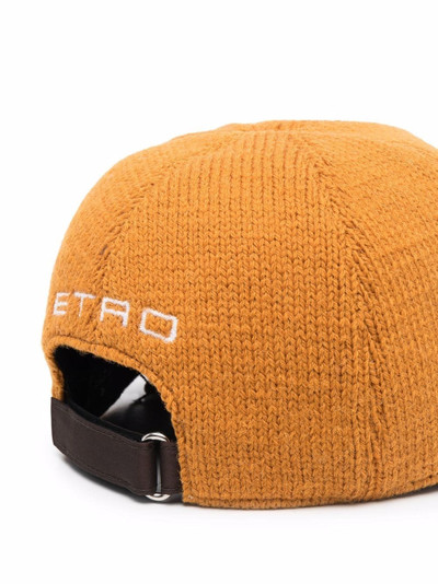 Etro embroidered logo knit cap outlook