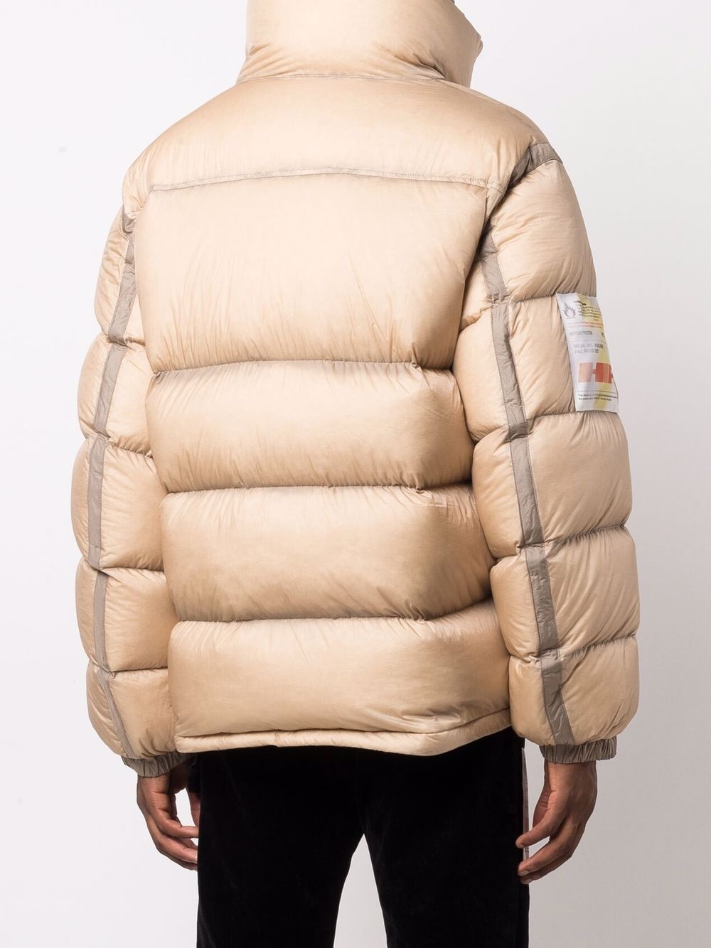 logo-patch puffer jacket - 4