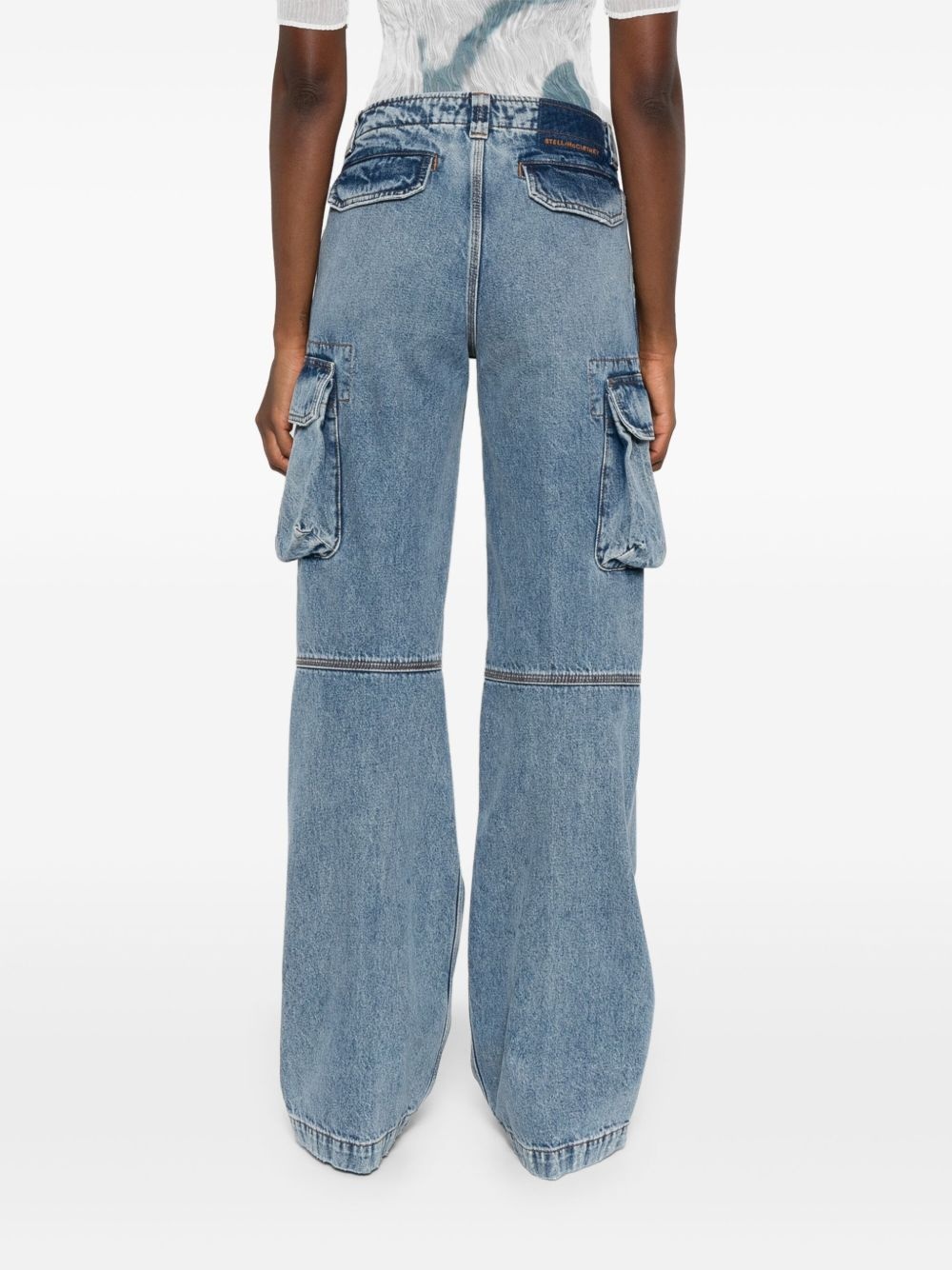 straight-leg cargo jeans - 4