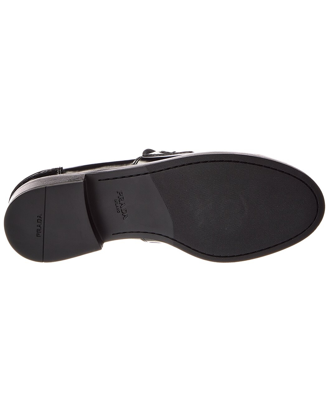 Prada Logo Brushed Leather Loafer - 4