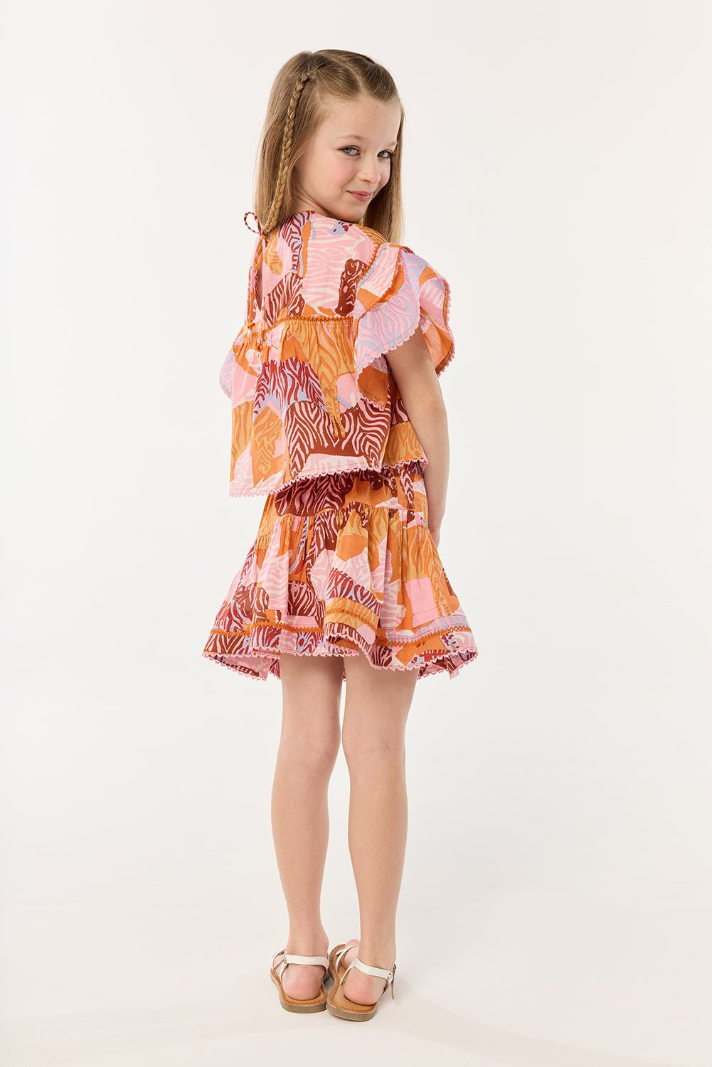 Mini Skirt Chantal for girls - Pink Ashanti - 2