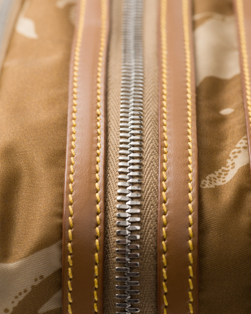 Printed Re-Nylon and leather pouch 5