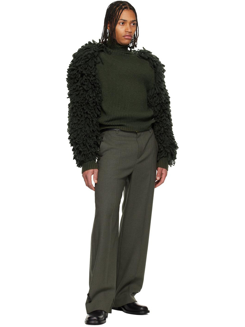 Jean Paul Gaultier Green 'The Loop-Stitch' Turtleneck outlook