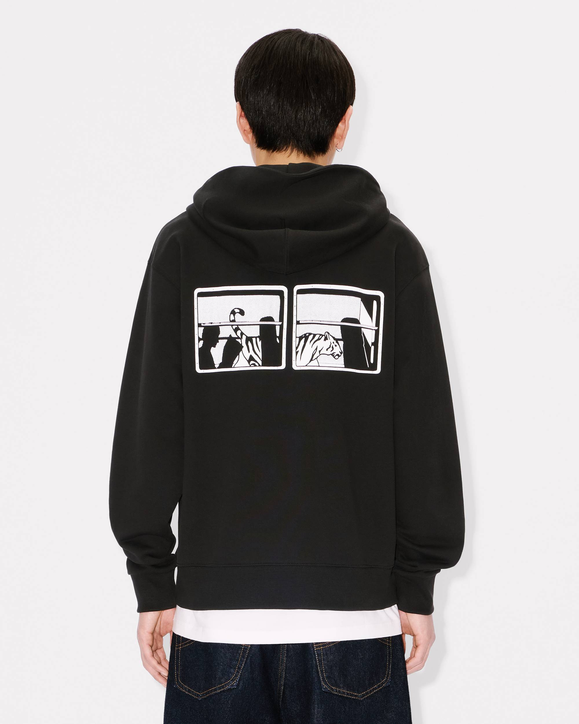 'KENZO City' full-zip hoodie in cotton - 4