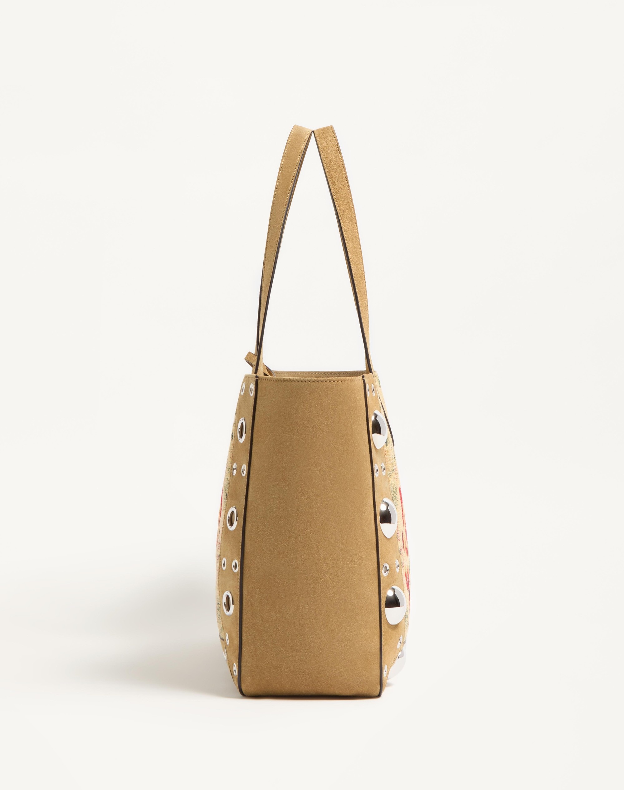 VALENTINO GARAVANI NELLCÔTE MEDIUM SHOPPING BAG IN JACQUARD FABRIC - 4