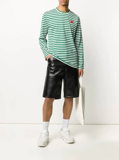 Comme des Garçons PLAY striped long-sleeve T-shirt outlook