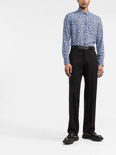 Sandro floral-print long-sleeve shirt outlook