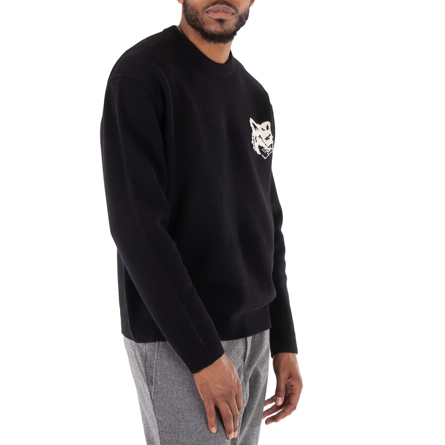 Maison Kitsune Fox Head Intarsia Wool Jumper - 2