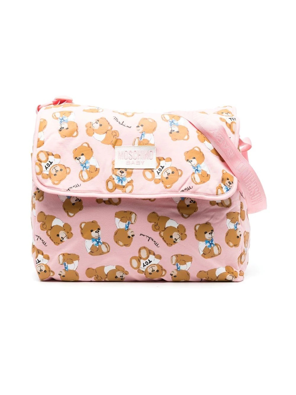 teddy bear-print baby changing bag - 1