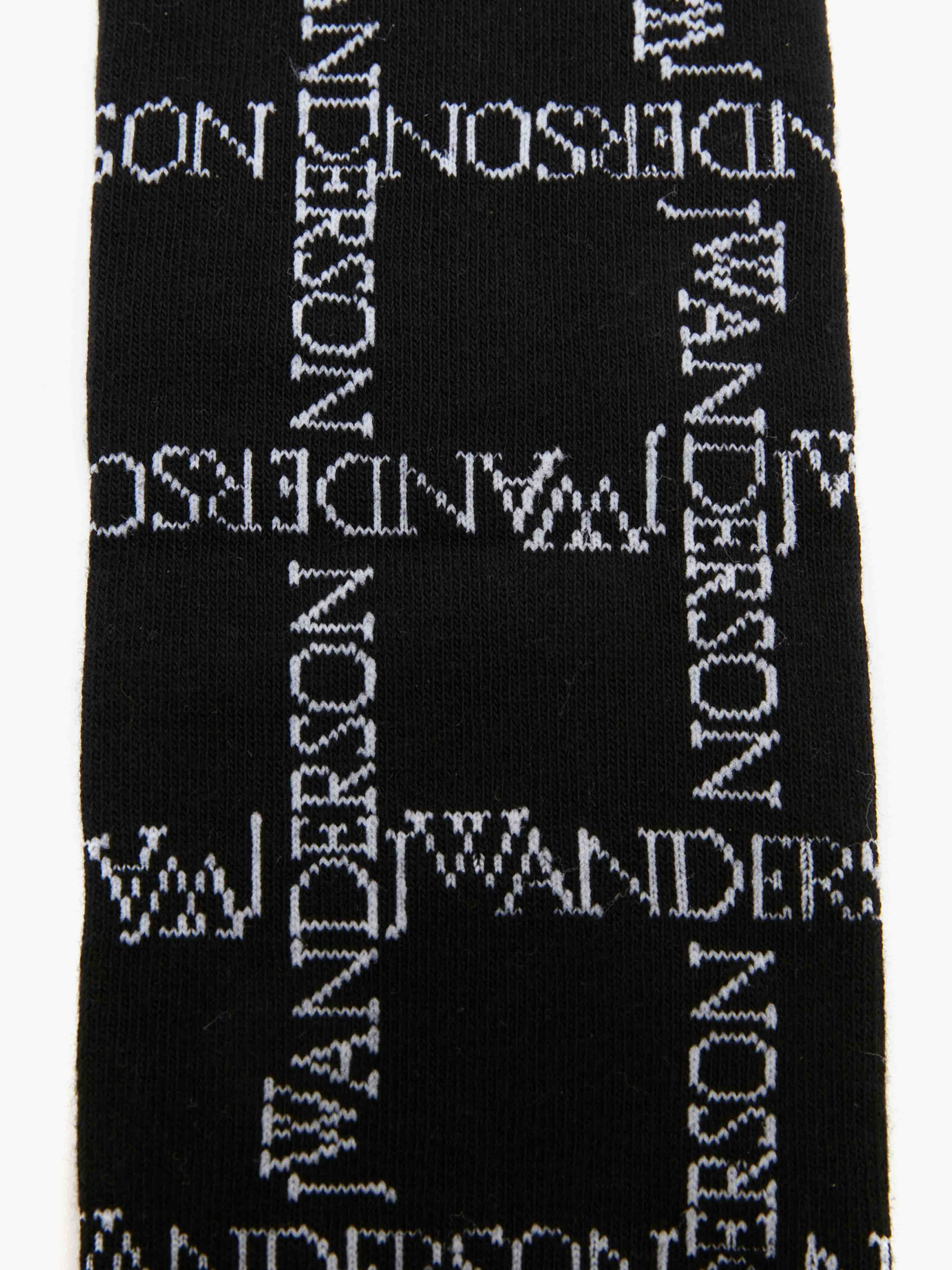 LOGO GRID LONG ANKLE SOCKS - 2