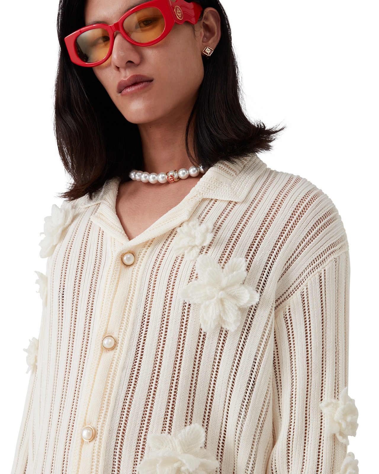 Flower Lace Shirt | Casablanca Paris - 5