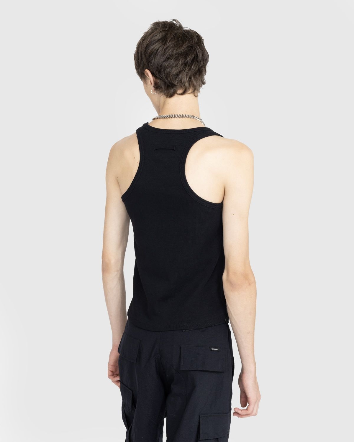 Jean Paul Gaultier – Tanktop With Laced Side Details Black - 3