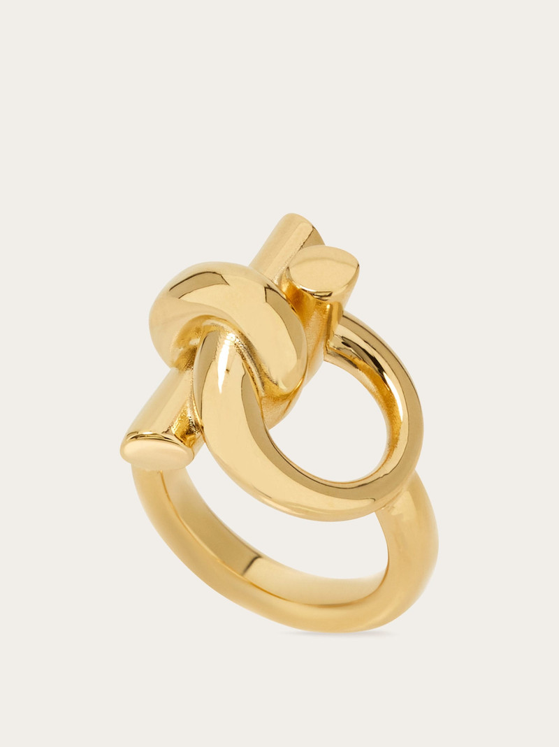 FERRAGAMO Ring with Gancini - Size 52 outlook