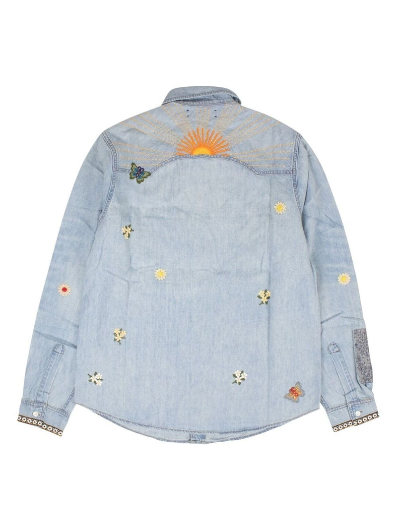 AMIRI embroidered denim shirt outlook