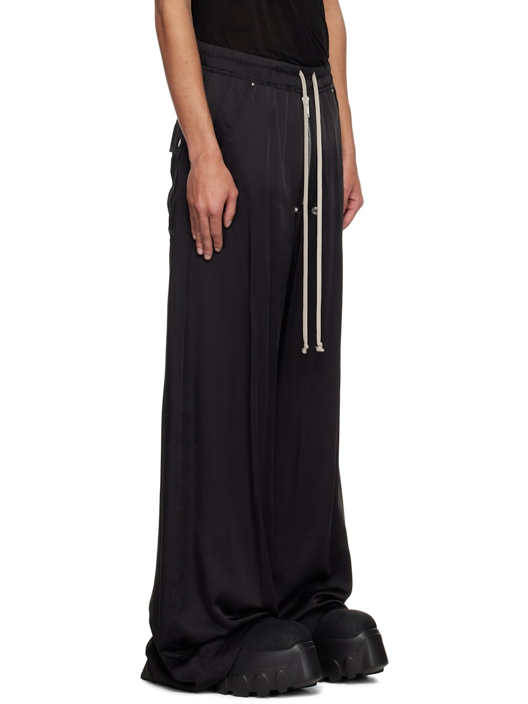 Black Hollywood Wide Bela Trousers - 2