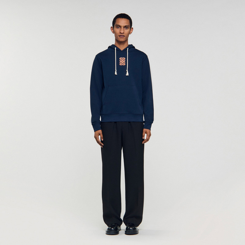 Sandro LEATHER PATCH SWEATSHIRT outlook